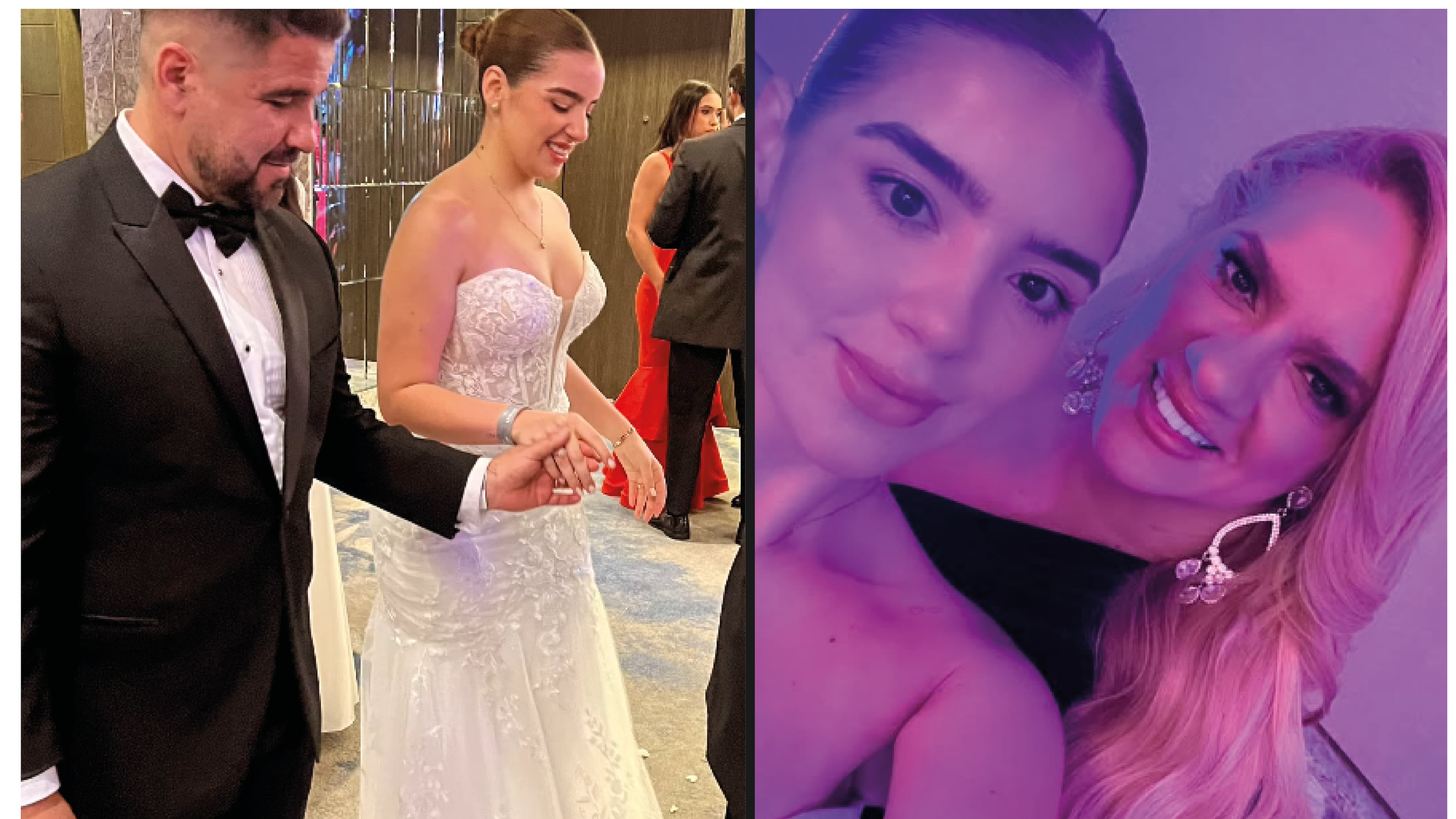 Nuni Bucaram con sus padres, Dalo Bucaram y Gabriela Pazmiño