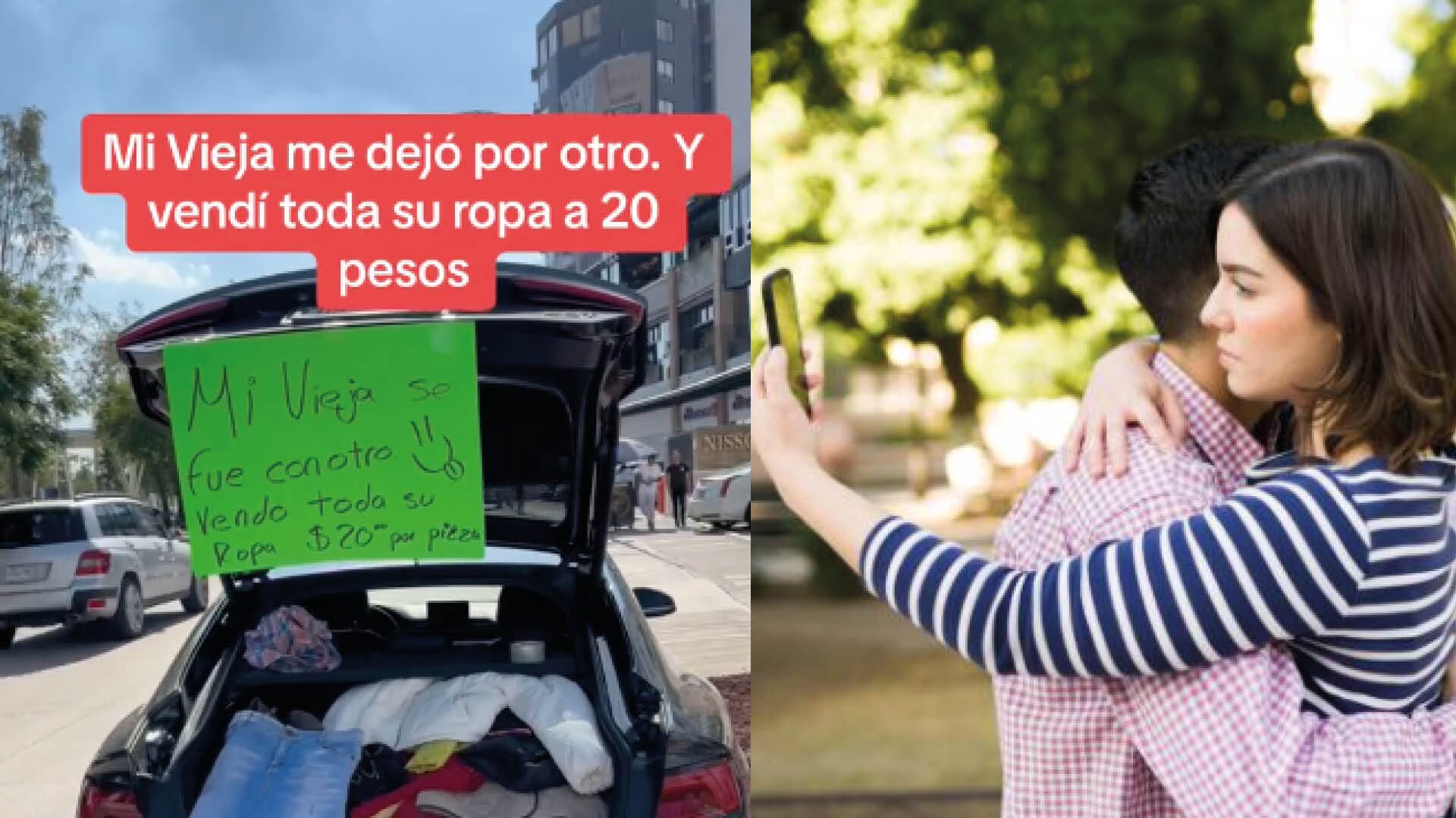 Vendió toda la ropa de su pareja porque le fue infiel.
