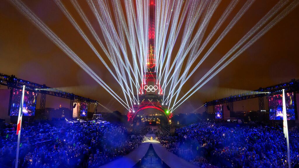 Ceremonia de Apertura de los Juegos Olímpicos de París 2024 Torre Eiffel