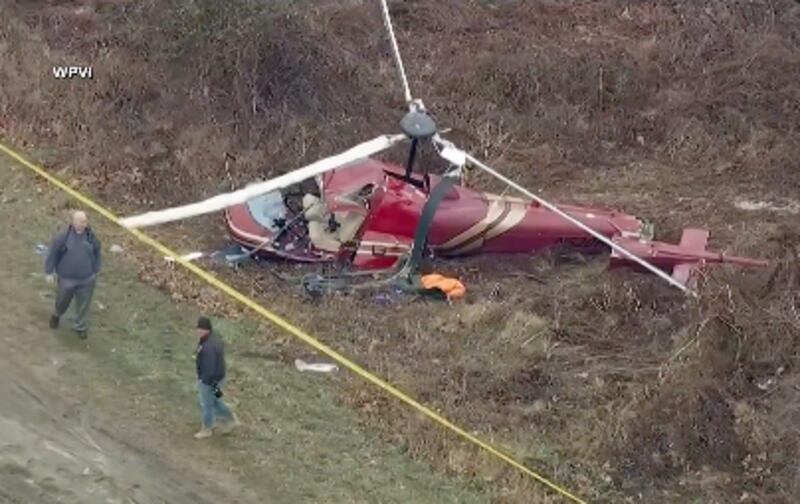 Helicóptero se desploma en Nueva Jersey