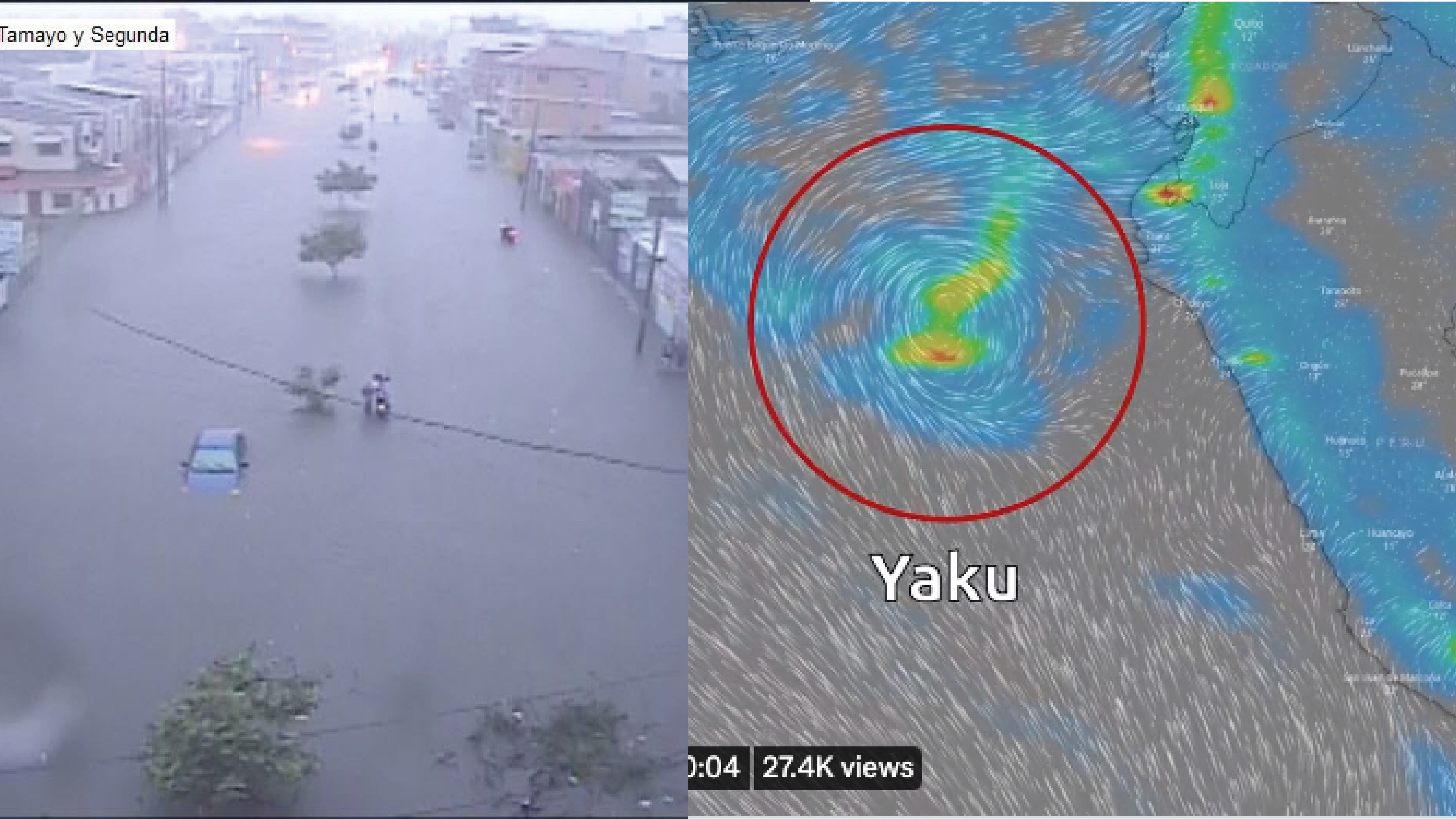 ¿Qué es el raro ciclón Yaku formado en Perú que está causando estragos en Ecuador?