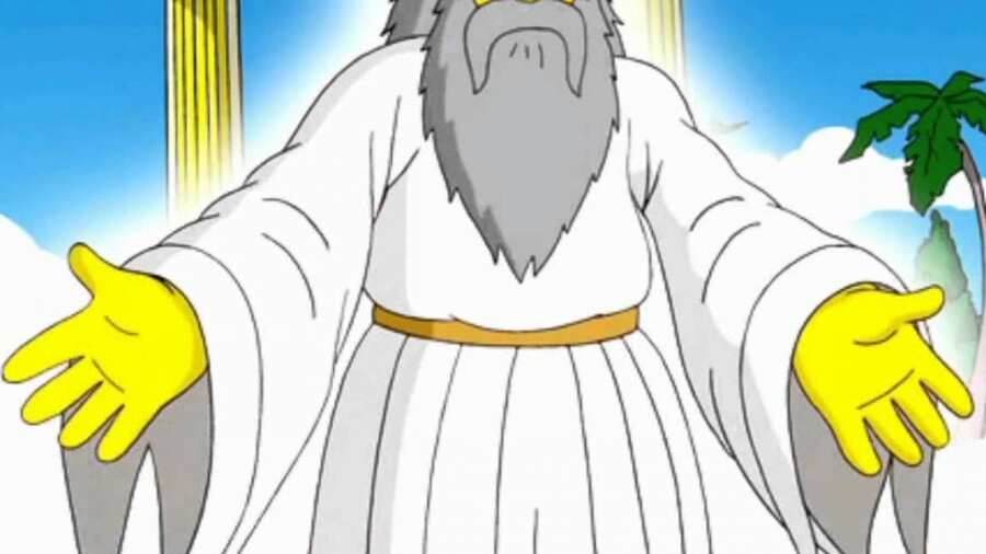 Representación de Dios en Los Simpson