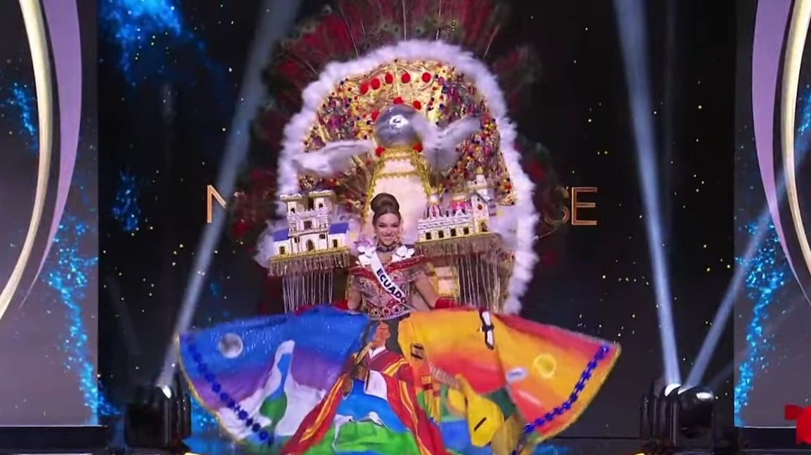 ¡Espectacular! Así fue la pasarela de Mara Topic en traje típico en la preliminar del Miss Universe 2024