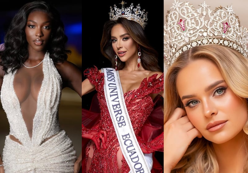 Miss Costa de Marfil, Miss Ecuador y Miss Chile.
