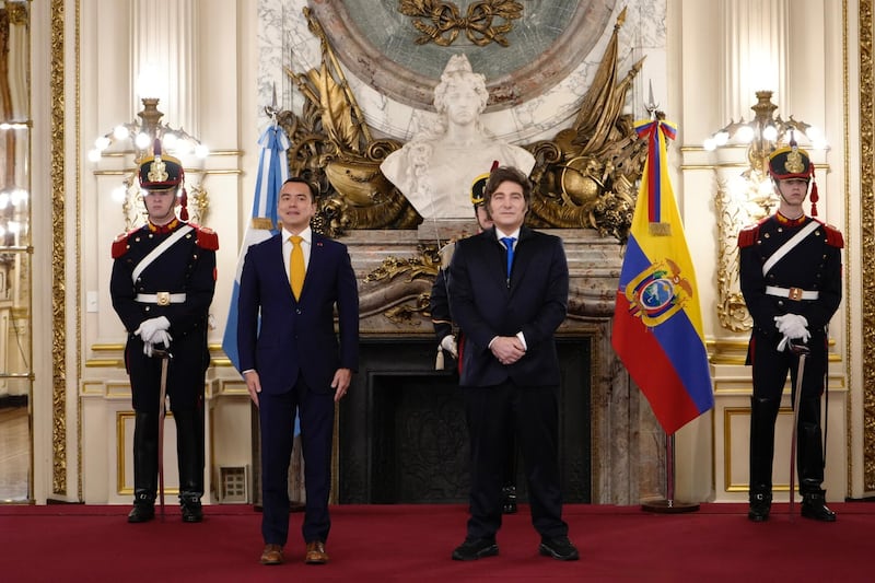 Daniel Noboa y Javier Milei