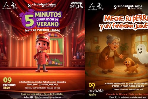 Domingo Chiquito: Casa de la Música presenta títeres y música para toda la familia