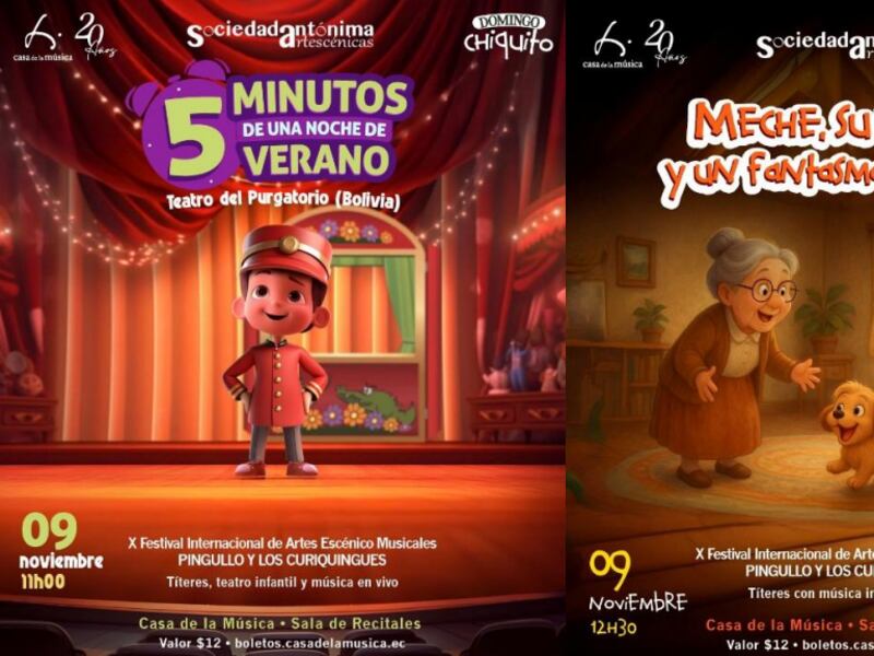 Domingo Chiquito: Casa de la Música presenta títeres y música para toda la familia