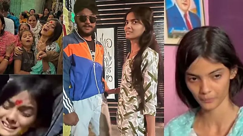 Mujer realiza ceremonia simbólica con su pareja fallecida tras ser víctima de violencia familiar