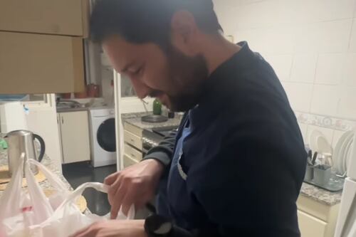 ¡Hermosa reacción! La curiosa sorpresa que le preparó a su novio tras un “mal día”