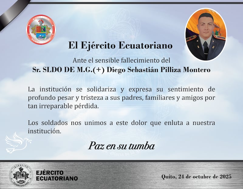 ¿Quién era el soldado que falleció en accidente de vehículo táctico en Molleturo?