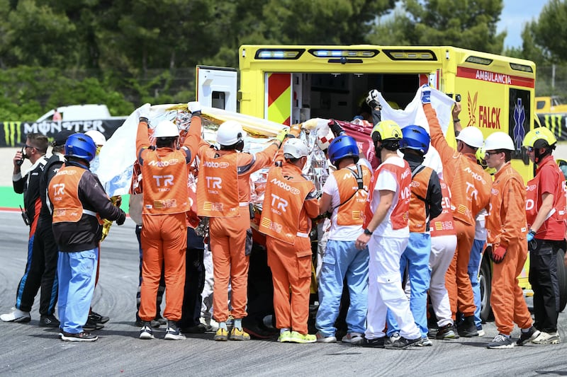 Álex Márquez y su accidente en el MotoGP