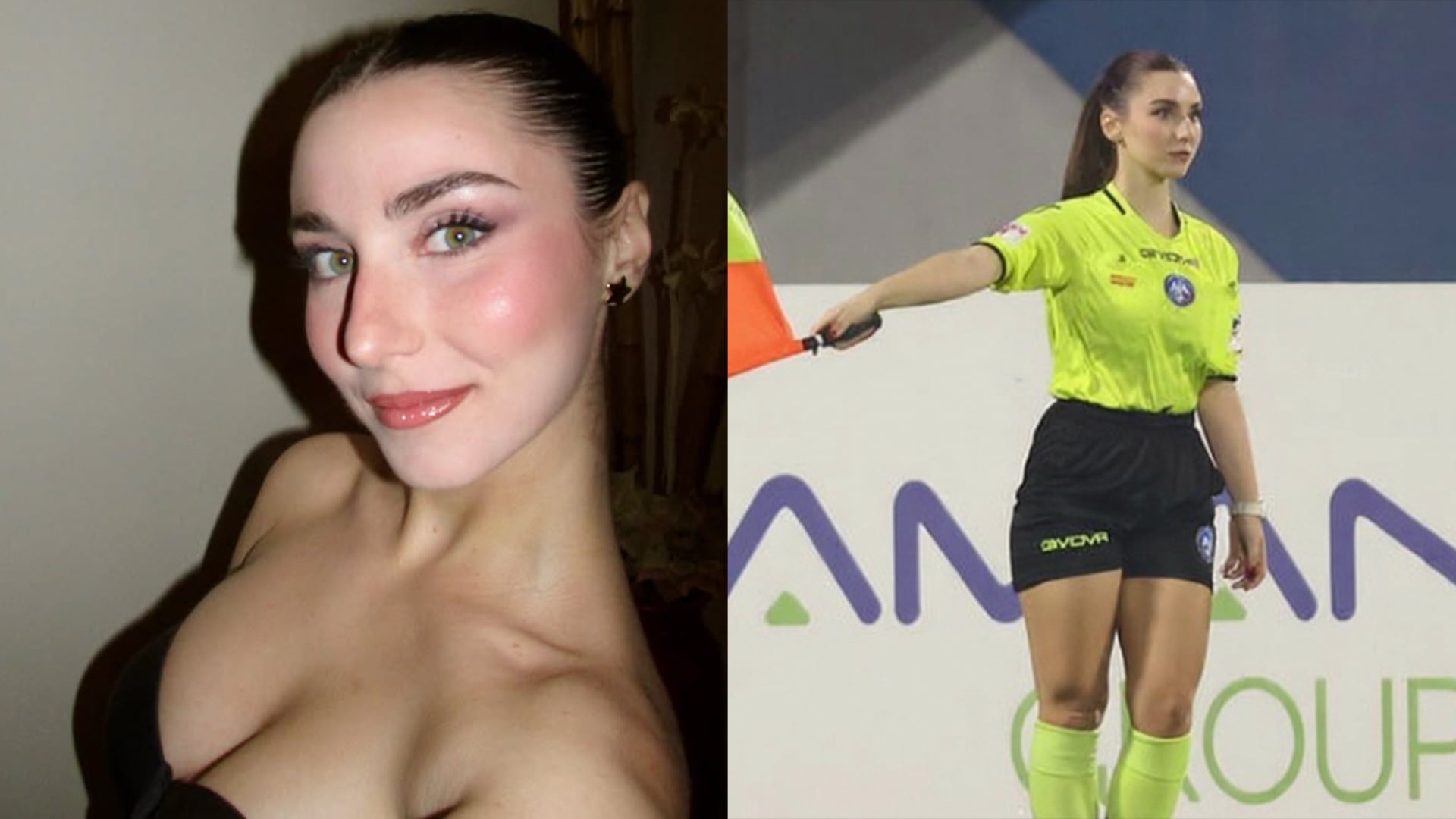 Árbitra de 23 años está causando sensación en redes debido a su impresionante belleza