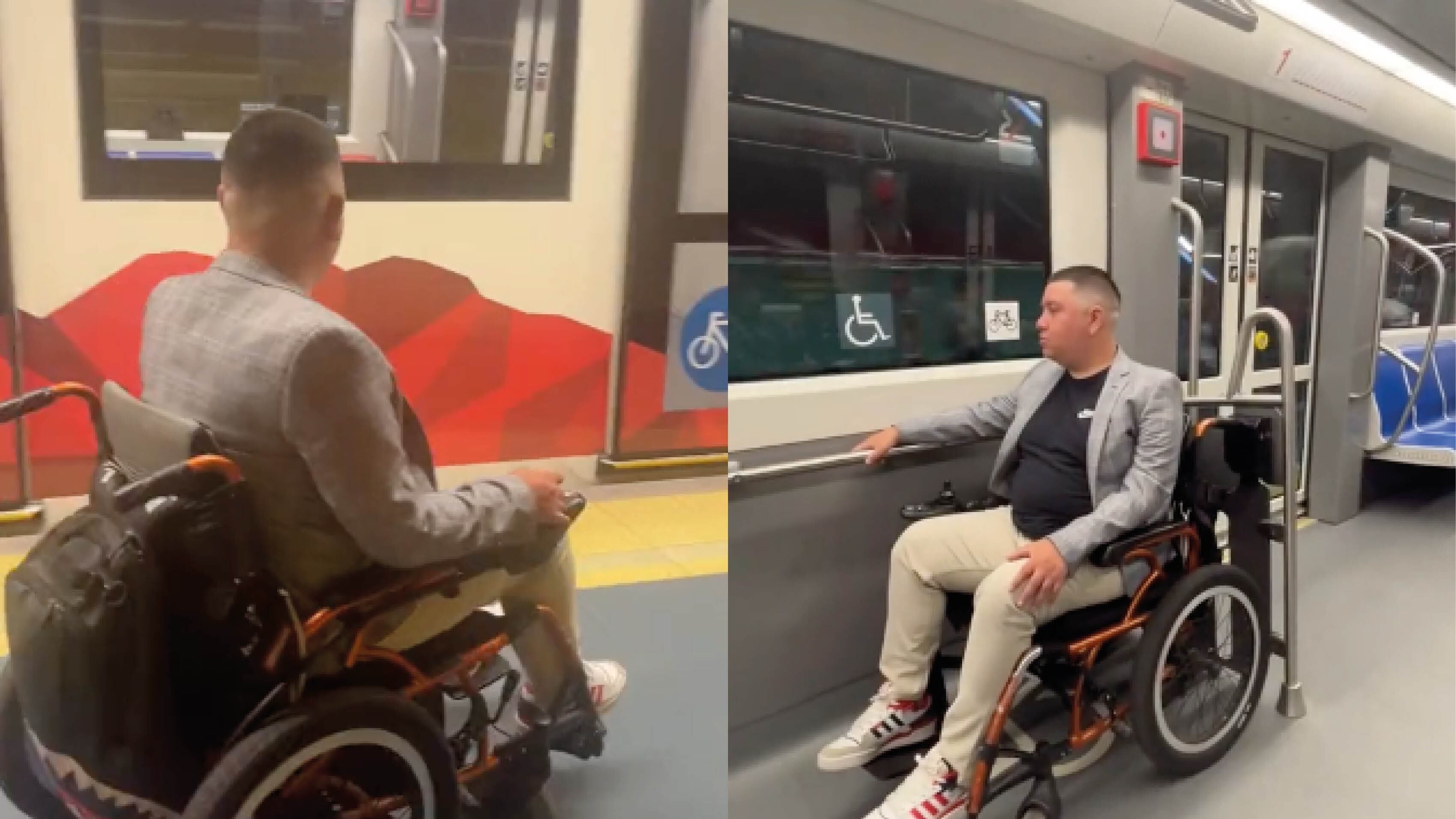 Persona con discapacidad física contó su experiencia en el Metro de Quito