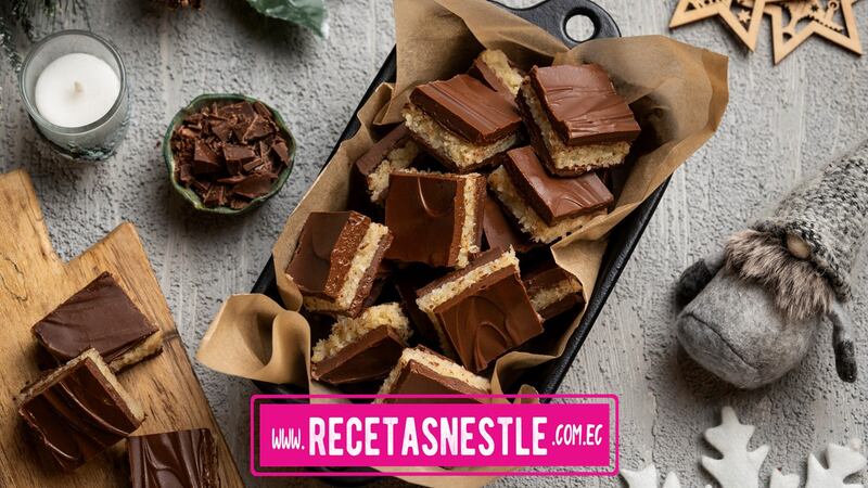 Dulce de coco y chocolate