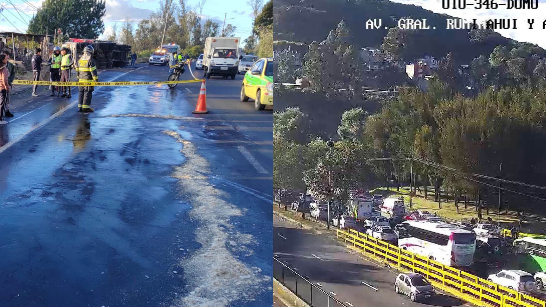 Así luce el “traficazo” que dejó el accidente en la Av. Simón Bolívar