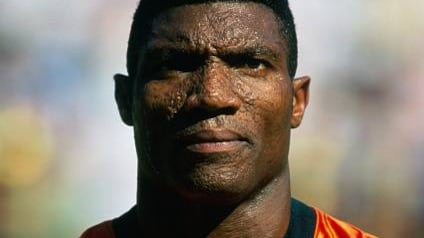 19 June 1998 FIFA World Cup, Nigeria v Bulgaria, Nigerian goalkeeper Peter Rufai. (Photo by Mark Leech/Getty Images)