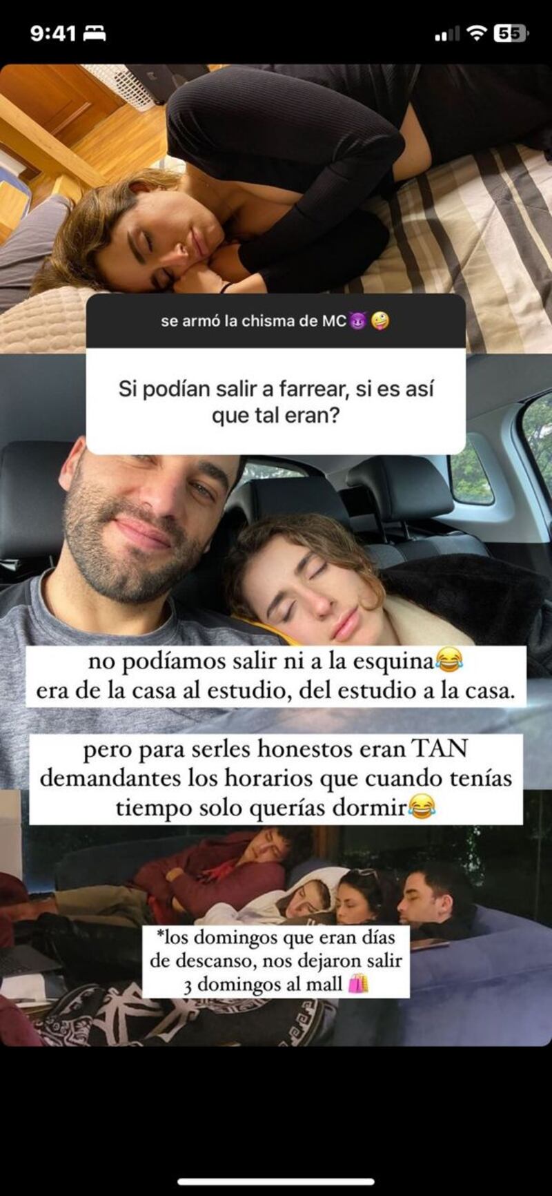 Captura de pantalla historias de Instagram Victoria Patino