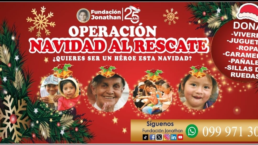 La Fundación Jonathan lanza la campaña Operación Navidad al Rescate para llevar esperanza a 500 familias