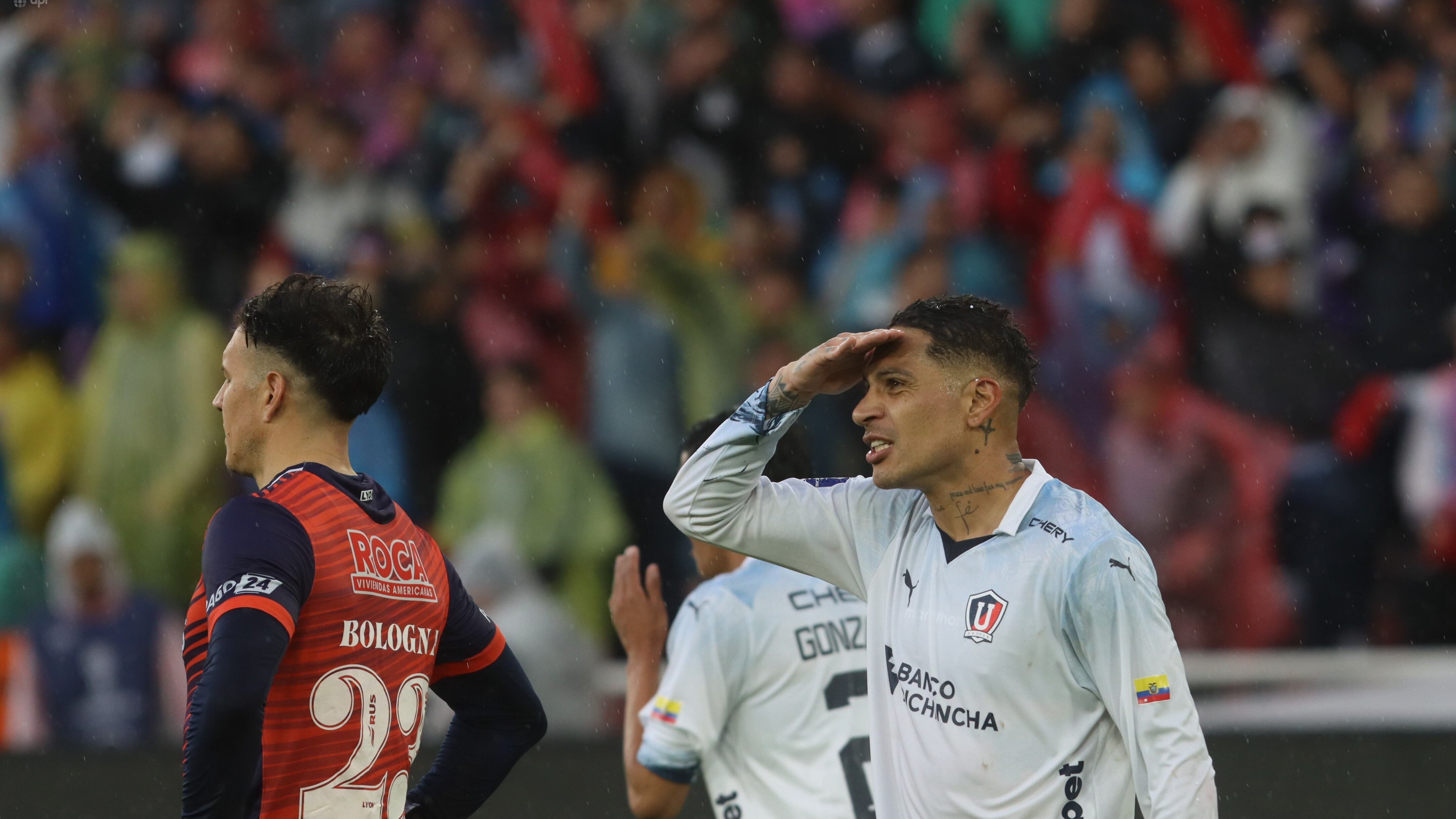 Paolo Guerrero con Liga de Quito en la Copa Sudamericana