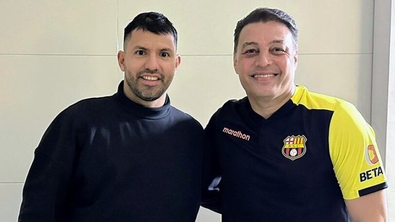 Sergio Agüero con Alfaro Moreno