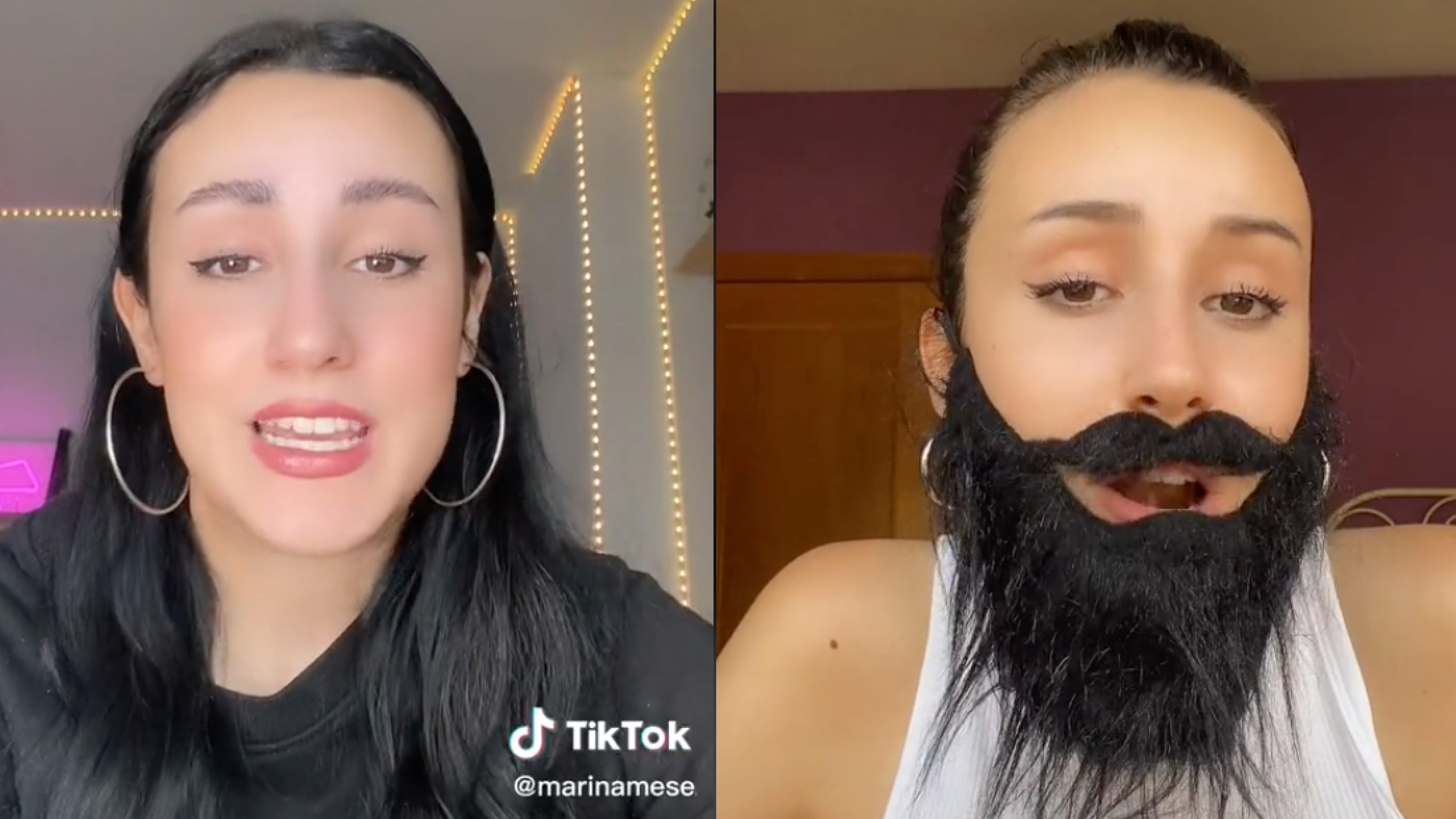 Es la historia de una joven española que transita por las noches con una barba para no ser víctima de la delincuencia