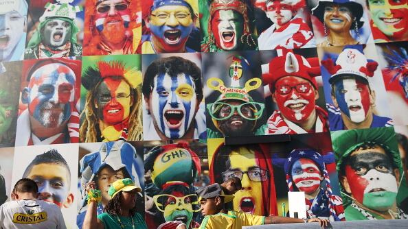 Varios hinchas en el Mundial
