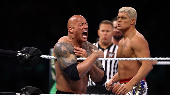 The Rock vs Cody Rhoades