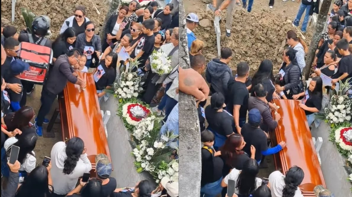 Repartidor cayó en una tumba durante un funeral