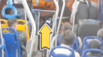 VIDEO: Conductor de bus resultó herido tras robo armado en el Centro de Quito - Fuente: Video de X