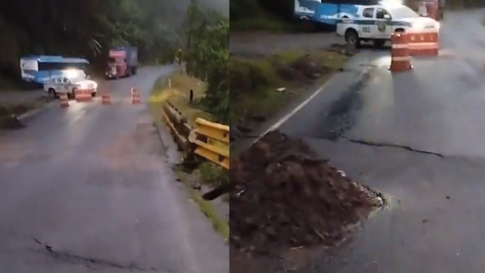 Cerrada la vía Alóag-Santo Domingo