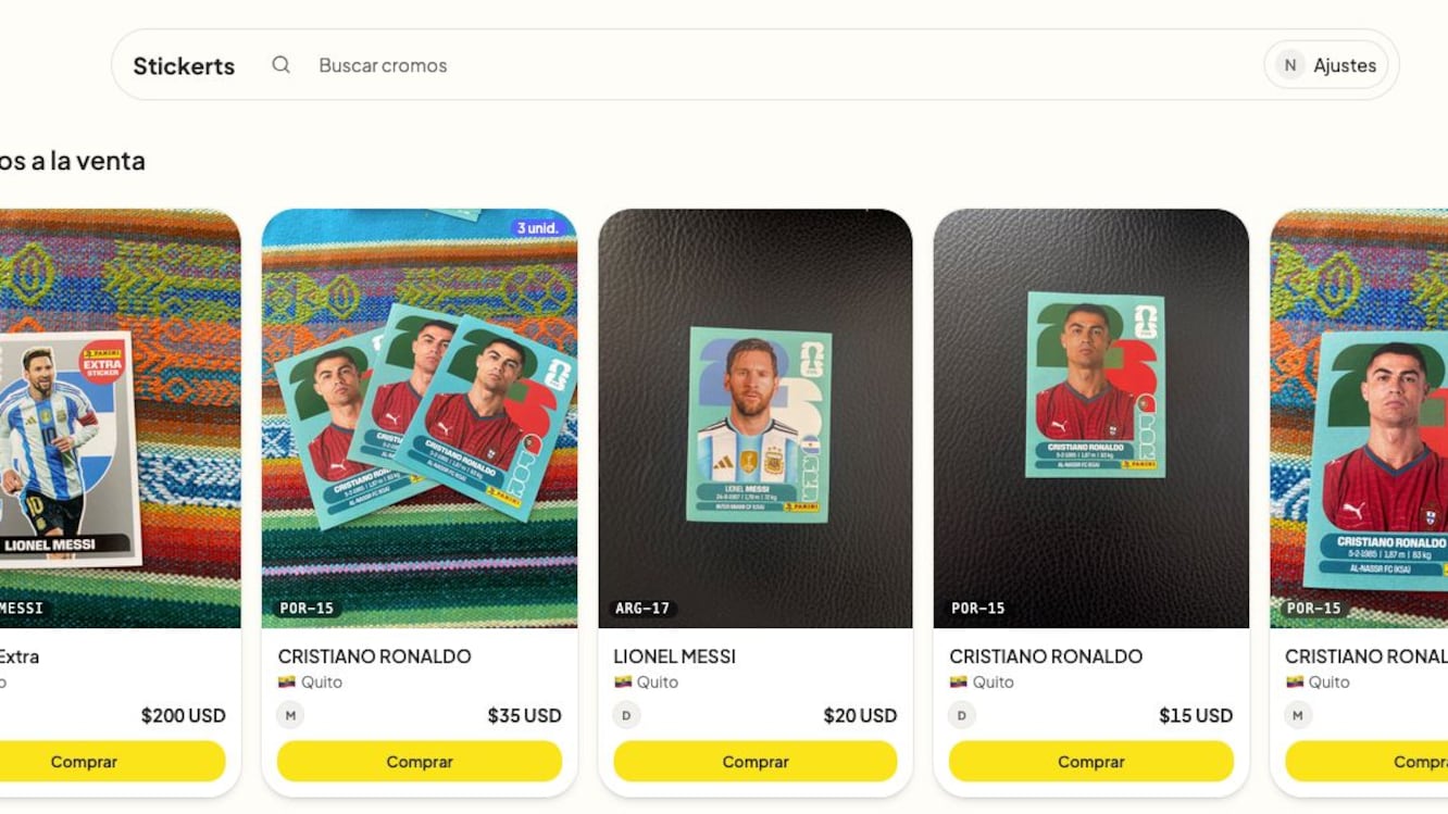Stickerts: la app creada por un ecuatoriano que revoluciona el intercambio de cromos - Fuente: Nicolás Baquero