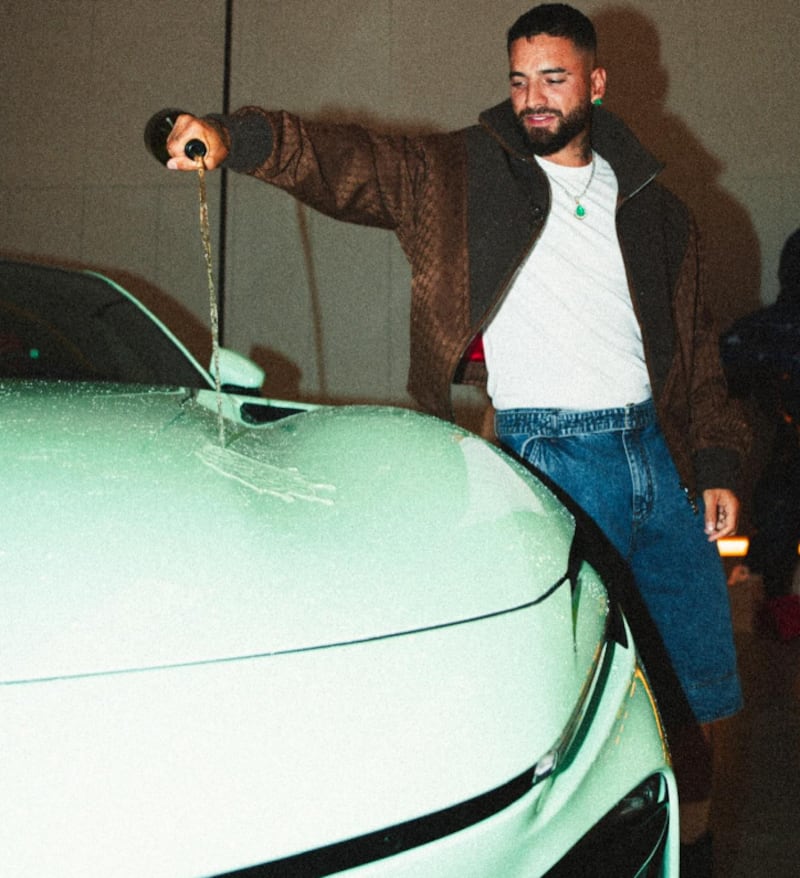 El exclusivo Ferrari de Maluma
