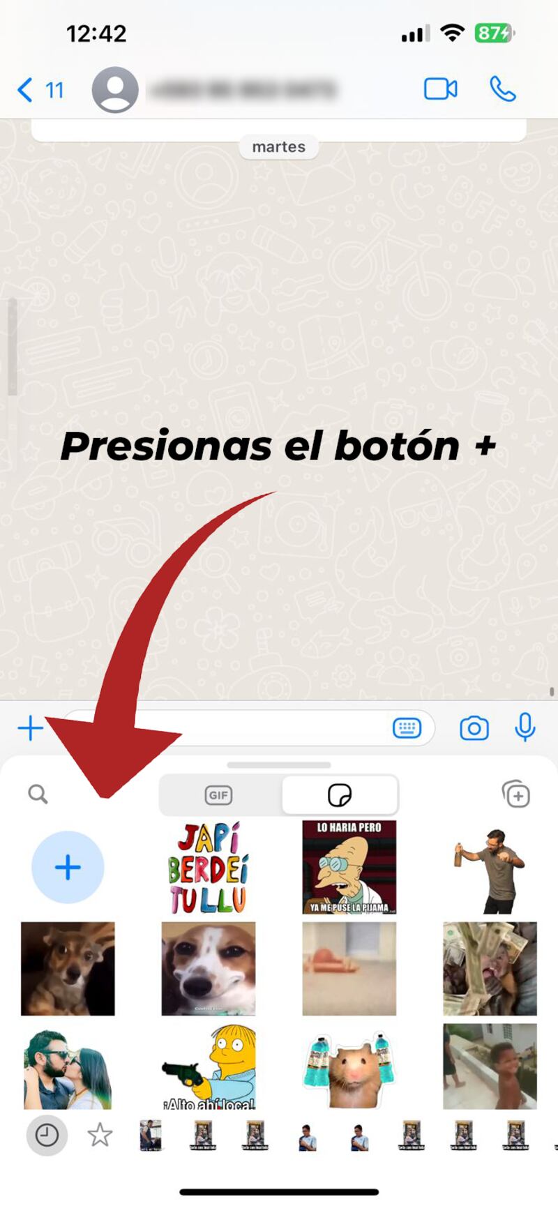 Pasos para Stickers de Whats App