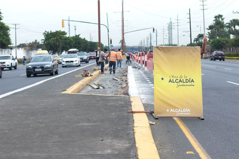 Obras en Samborondón.