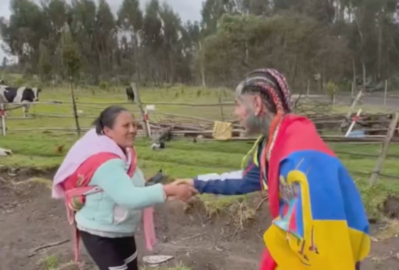 Vino a un evento en el kartódromo de Cotopaxi.