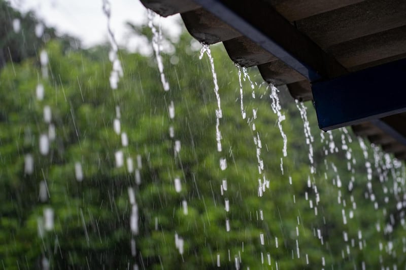 Agua de lluvia.
