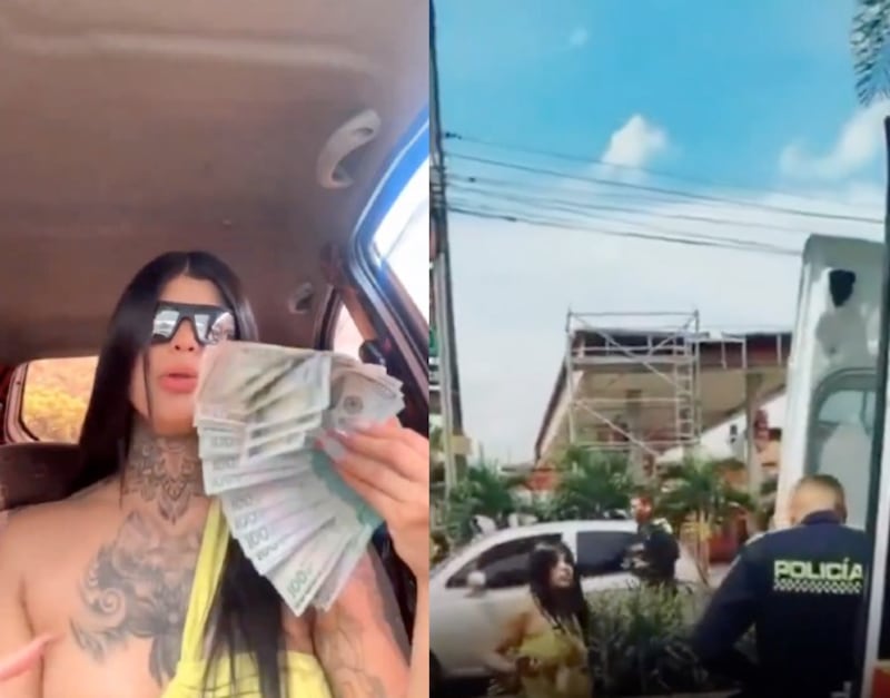 Valentina Mor influencer retenida por hurto en Medellín