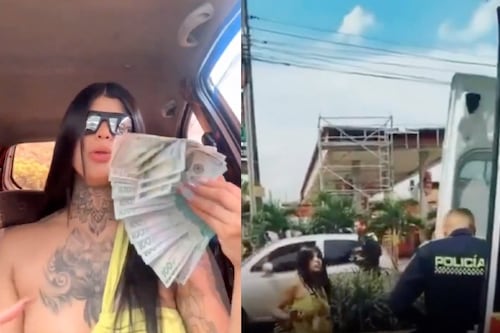 Influencer que presumía dinero terminó retenida por presunto hurto a extranjero