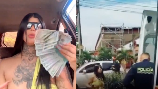 Valentina Mor influencer retenida por hurto en Medellín