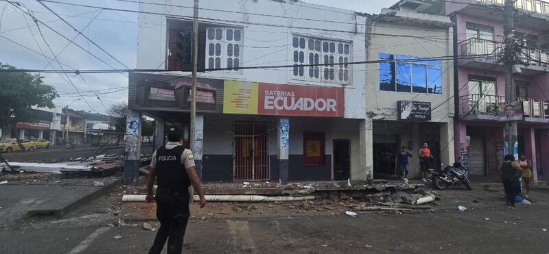Sismo de 6 grados en Esmeraldas.