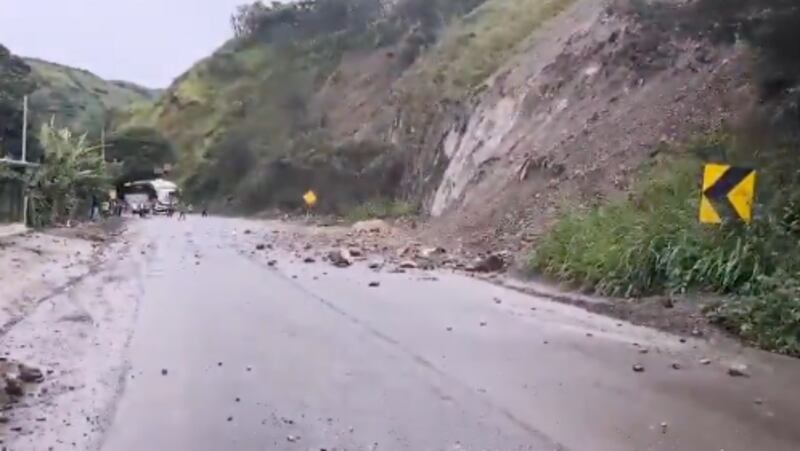 Vías cerradas en Ecuador