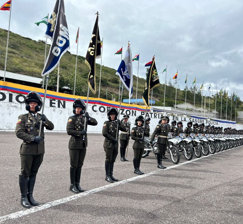 70 policías culminan curso de tácticas motorizadas en Quito y reforzarán patrullaje. Imagen: Policía Nacional