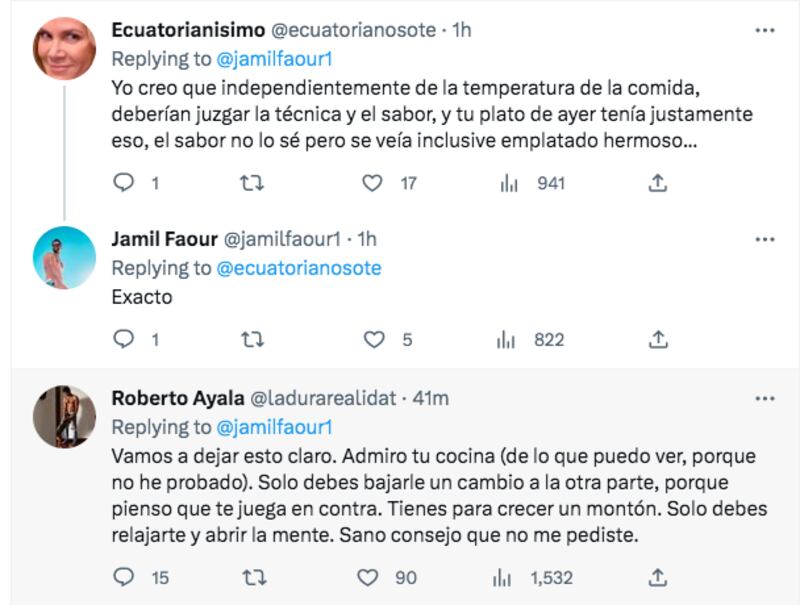 El toma y dame de Jamil y Roberto Ayala de MasterChef Ecuador