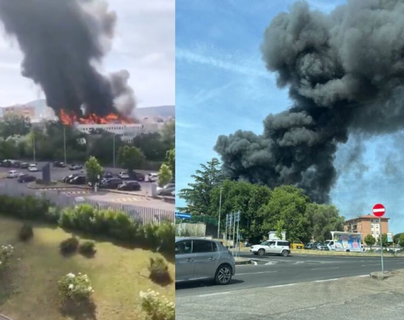 Incendio Universidad Tuscia
