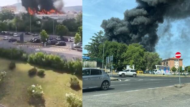 Incendio Universidad Tuscia
