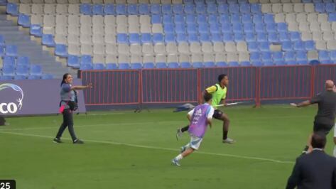 Incidentes en el partido entre Ecuador y Argentina