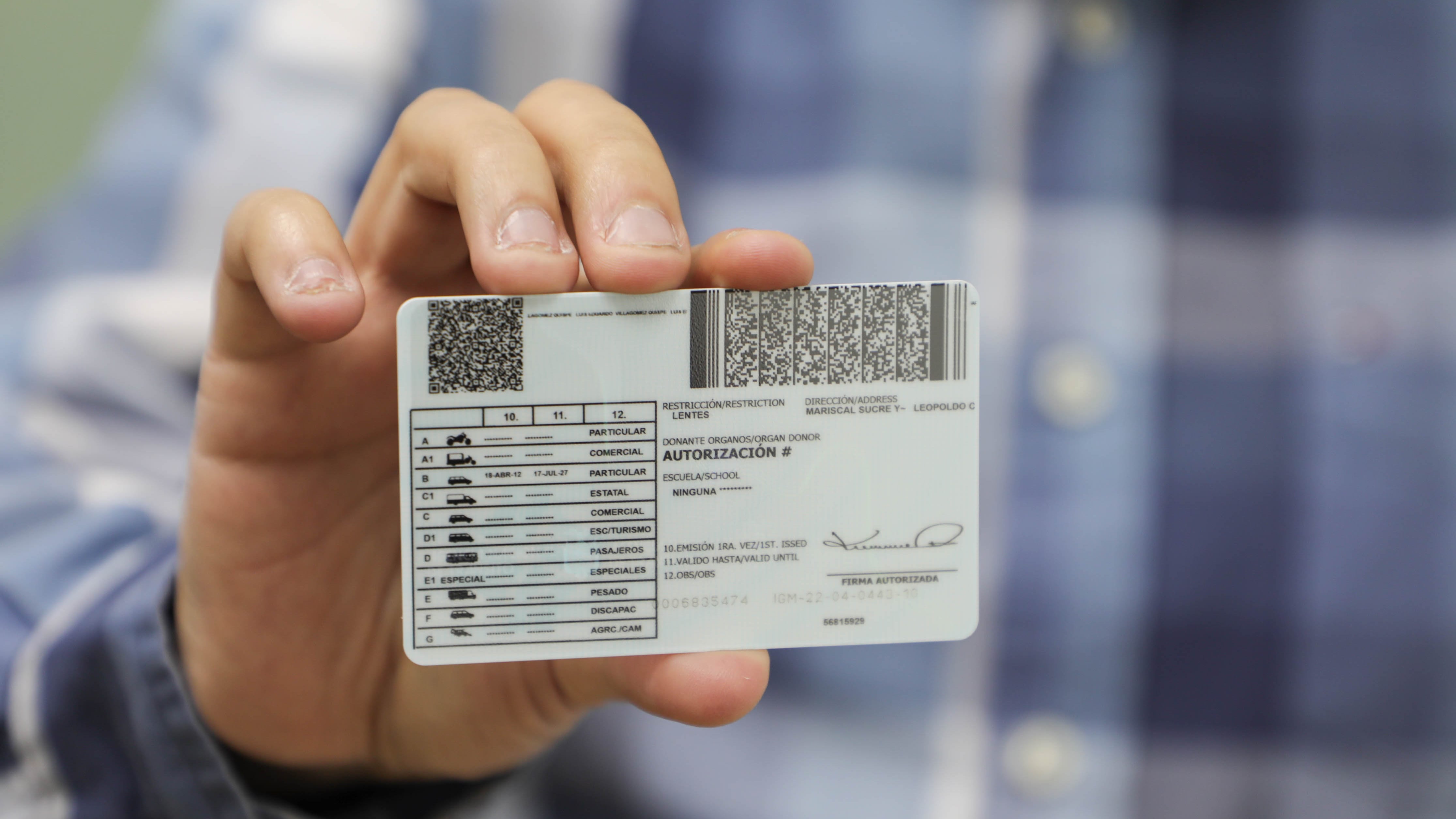 Licencias de conducir en Ecuador