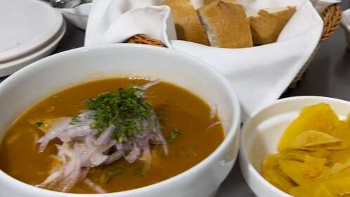 Matambre, cautivó con su receta en el Encebollado Fest