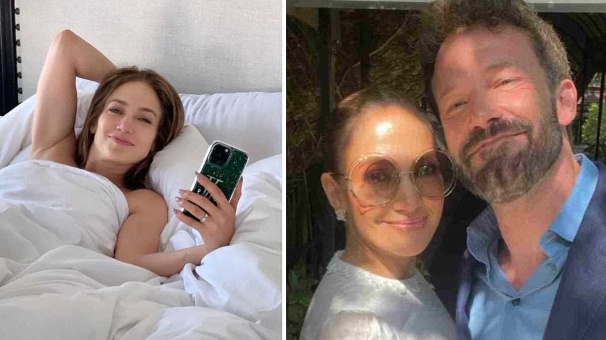 Jennifer Lopez y Ben Affleck en su luna de miel