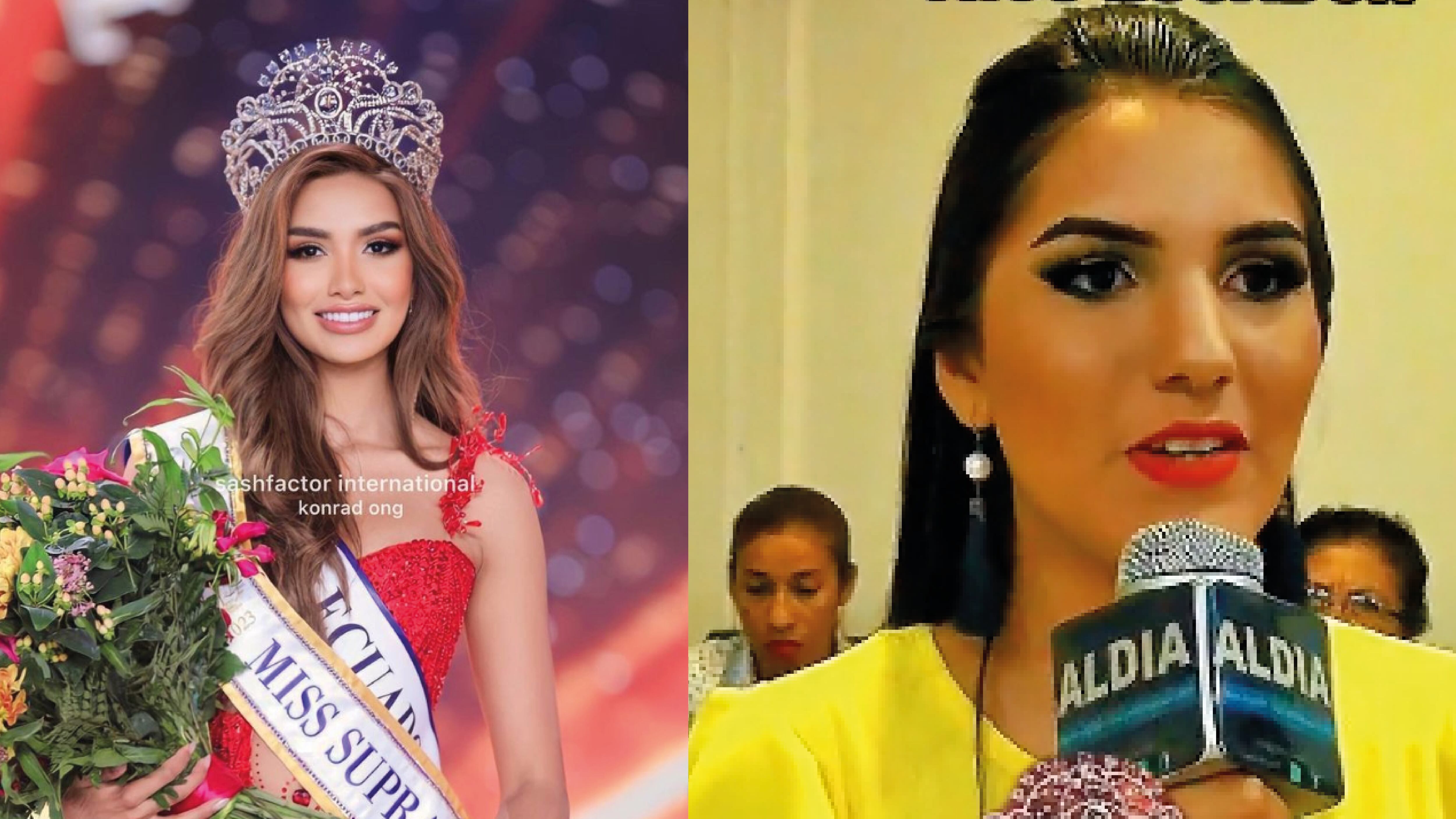 Así lucía Andrea Aguilera, la Miss Supranational, a sus 15 años